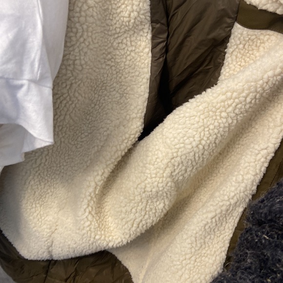 Columbia South Canyon coat faux Sherpa lining womens olive green jacket large - Picture 10 of 16